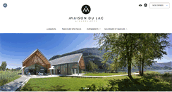 Desktop Screenshot of maisondulac-aiguebelette.com